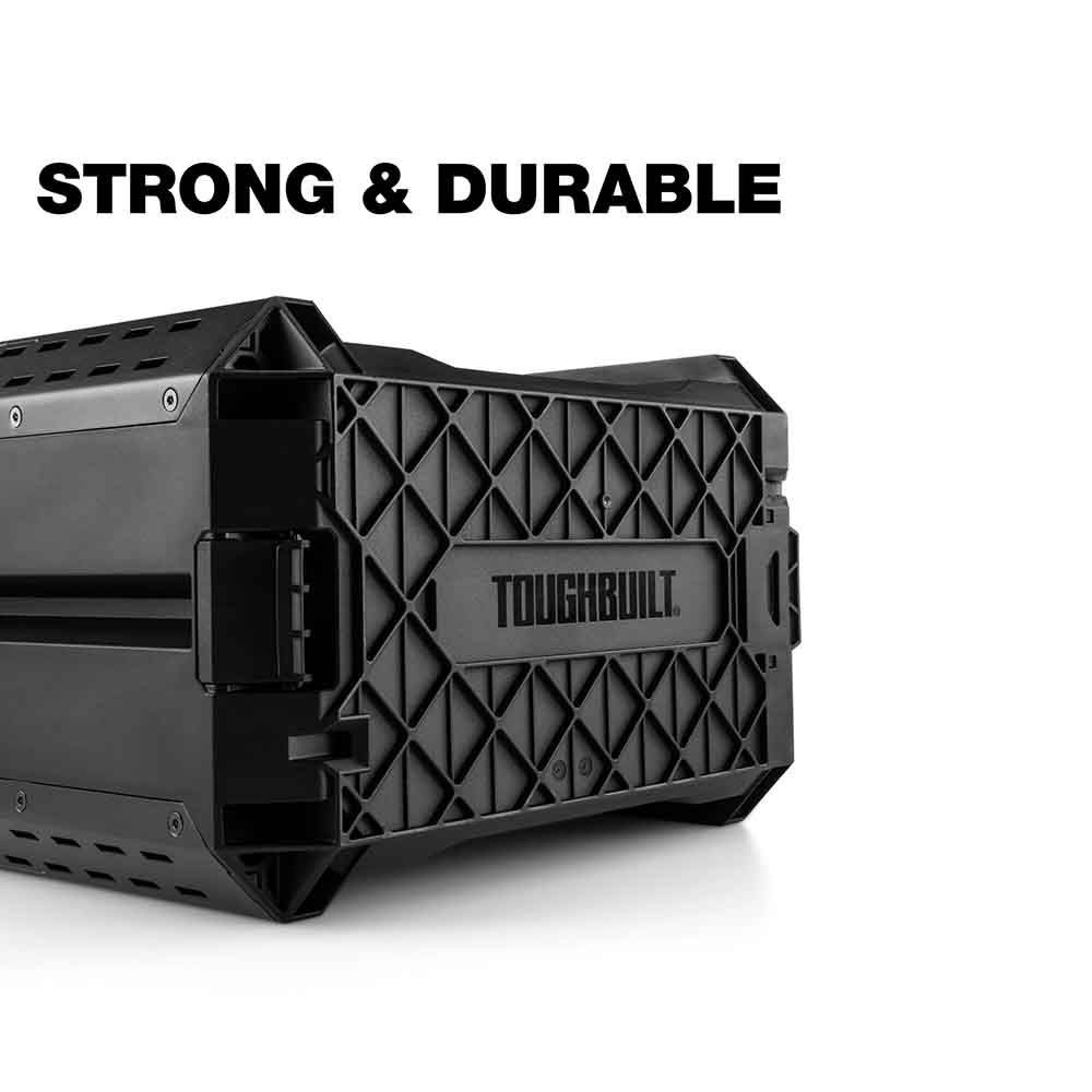 【数量限定】TOUGHBUILT（タフビルト）STACK TECH(スタックテック) 　ハーフツールボックス, ブラック, TB-B1-B-60C