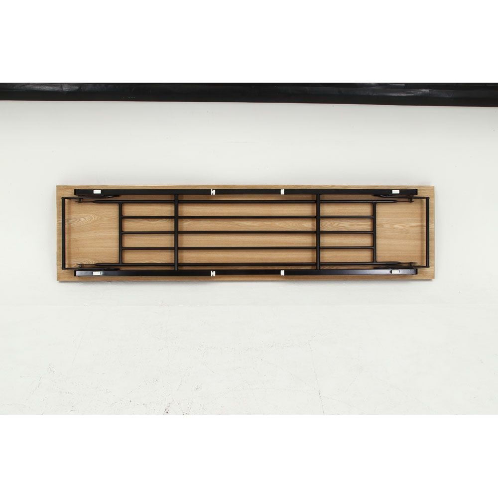 不二貿易 会議テーブル　ハイ　ＹＳＦー７６５１　Ｍ３２＃【メーカー直送・代引不可】, ナチュラル, 幅1800mm&times;奥行450mm&times;高さ700mm