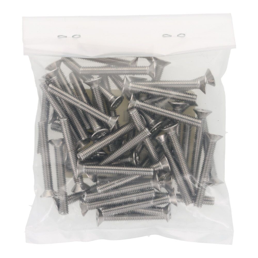 ＯＨＳＡＴＯ　ステンレス　小ねじ　皿　Ｍ４&times;３０　５０入, ステンレス, 50個入り