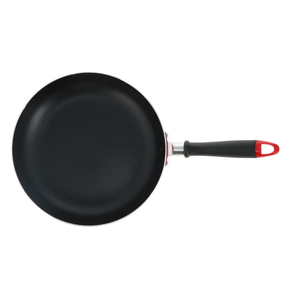 ウィザ WIZ'A 内面フッ素加工フライパン　ガス火用　２６ｃｍ, レッド, 26cm