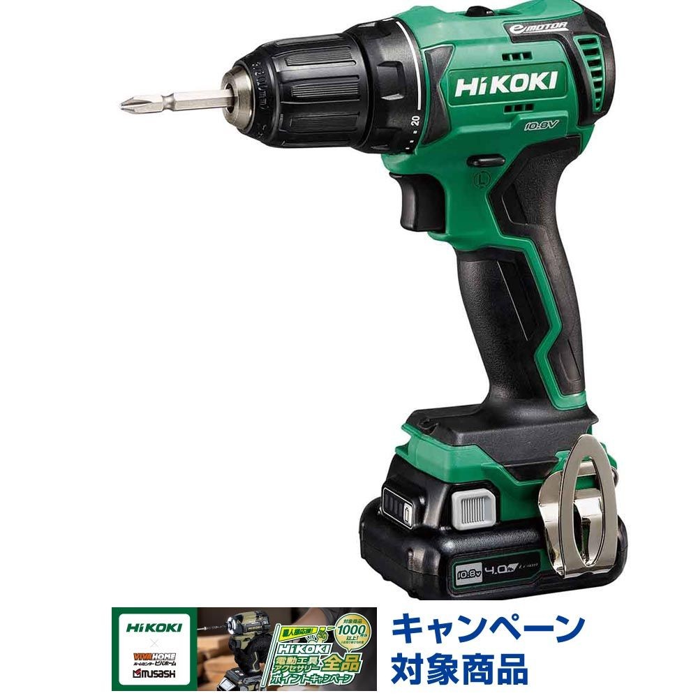 ハイコーキ　HiKOKI 10．8Ｖドライバドリル DS12DD (2LS), グリーン, DS12DD (2LS)