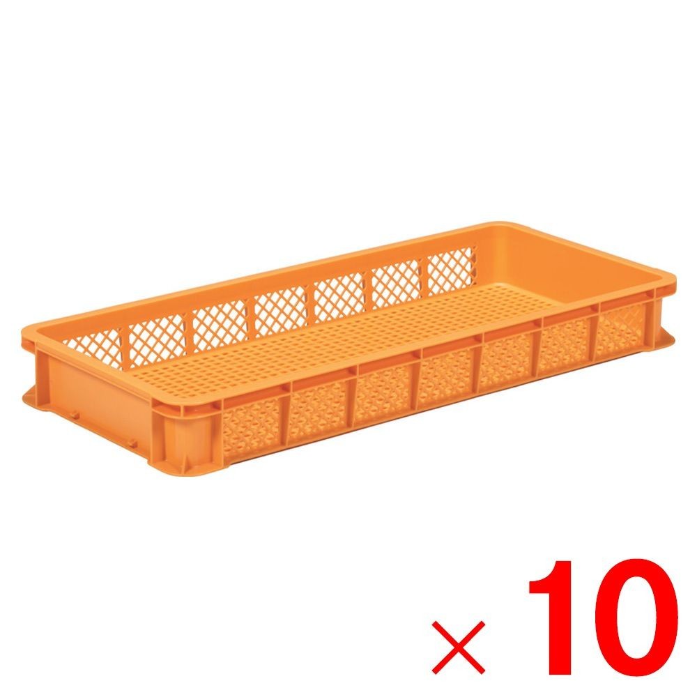 サンコー サンテナー B#30N オレンジ 102950-00 &times;10個セット【メーカー直送・代引不可】【法人限定】, オレンジ, 10P