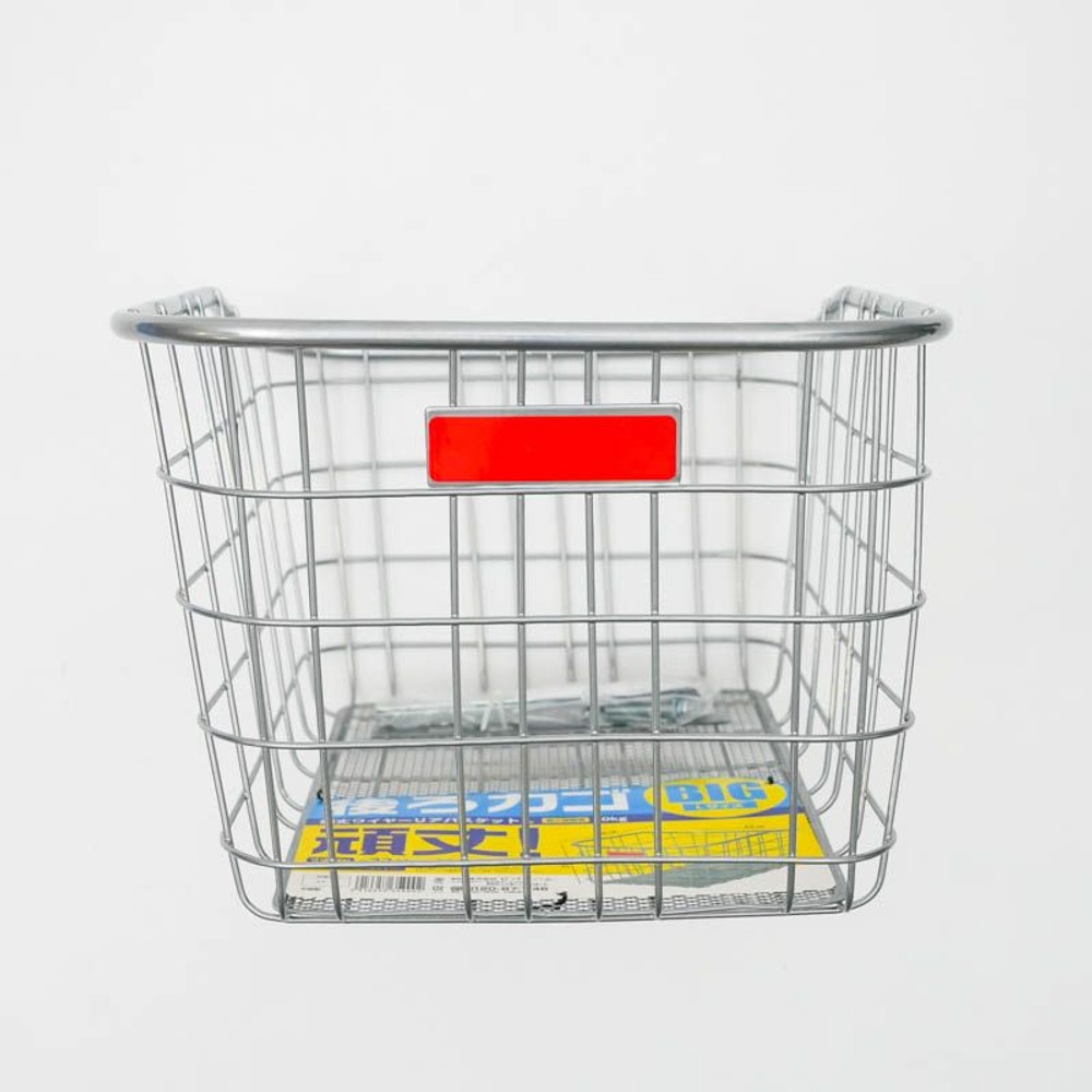 頑丈ワイヤーリアバスケットＬ　シルバー, シルバー, L