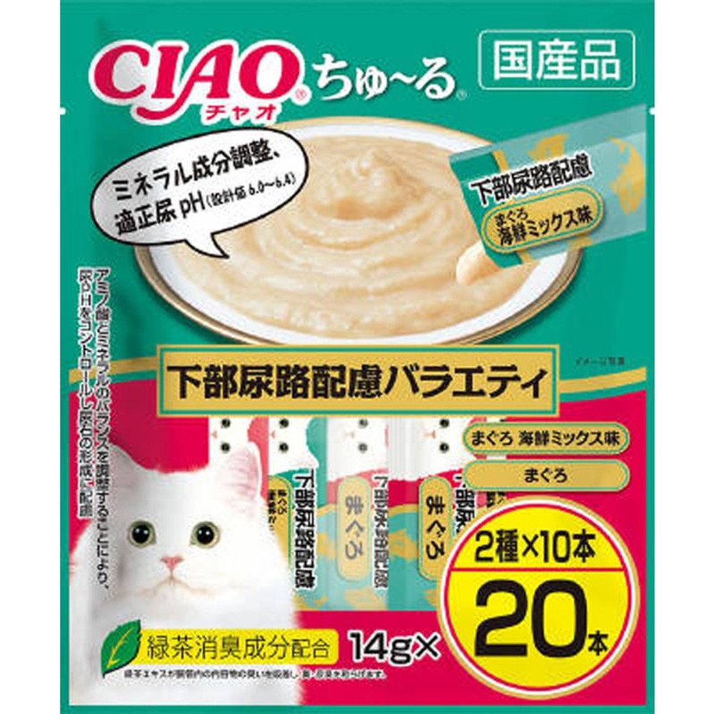 いなば　チャオちゅーる　下部尿路配慮Ｖ　14ｇ&times;20本, 下部尿路配慮バラエティ, 14g&times;20本