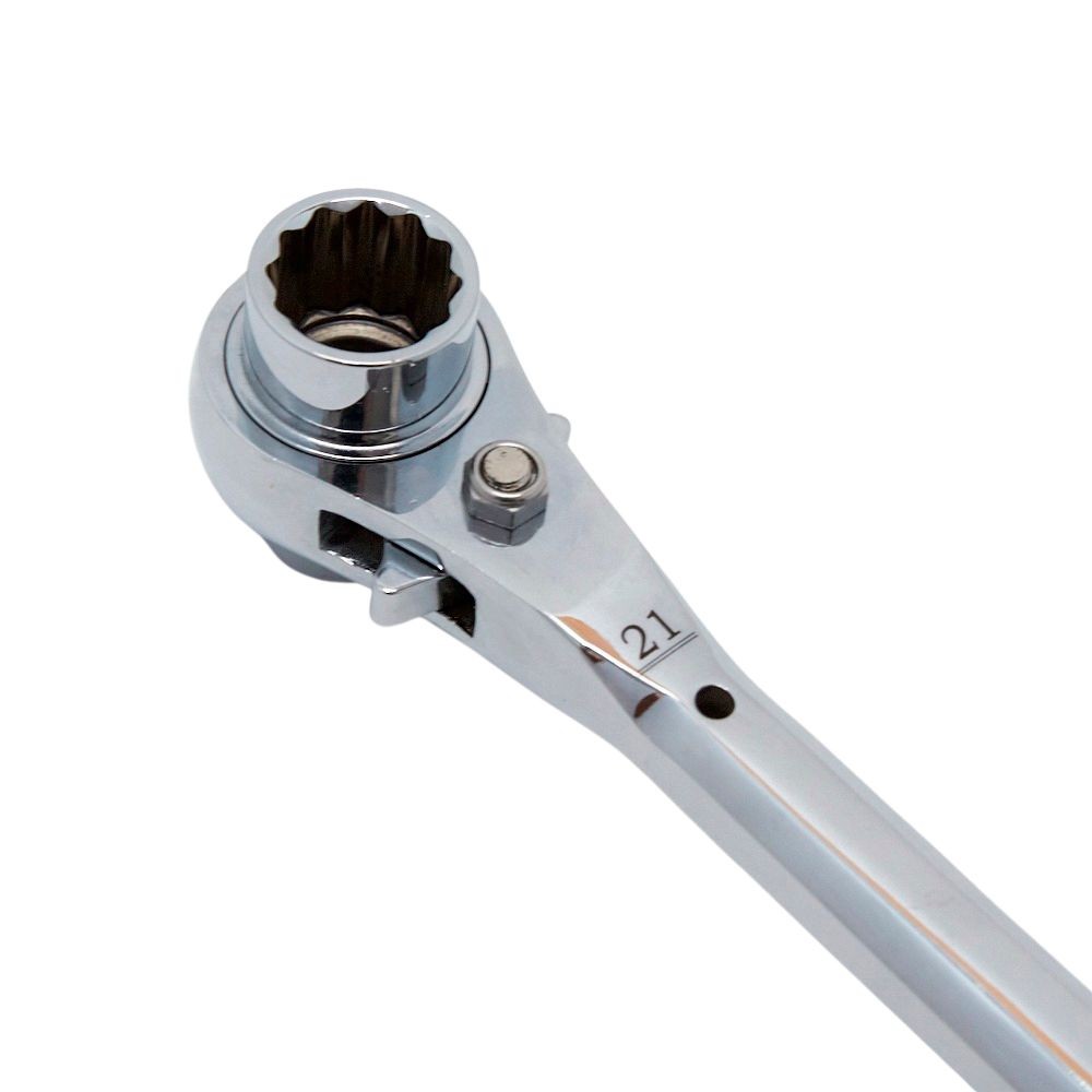 MUSTTOOL ラチェットレンチ ストレートシノ付 RW-1721S, -, -