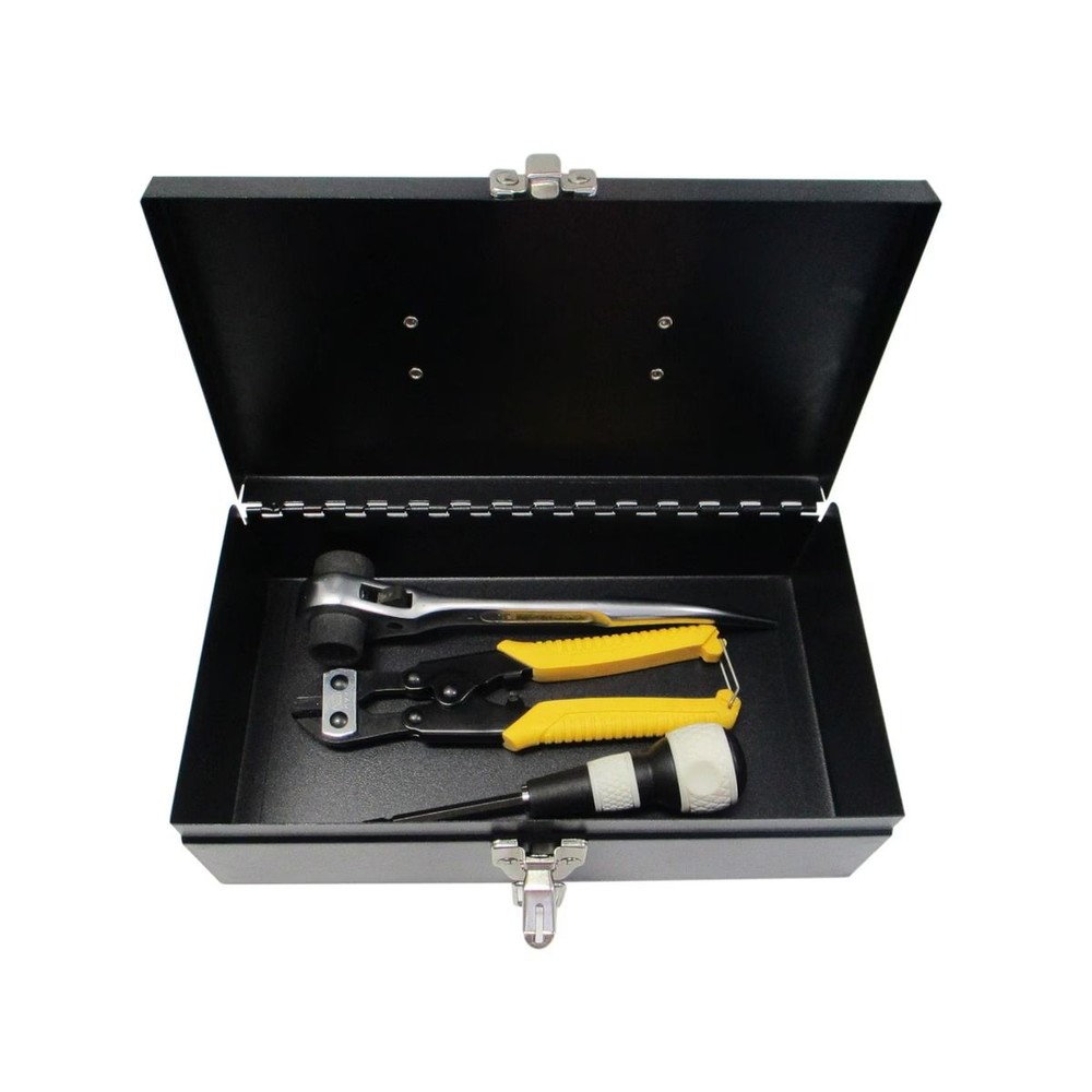 ウィザ WIZ&rsquo;A 角型スチール工具箱 TB105A 黒, 黒, TB105A