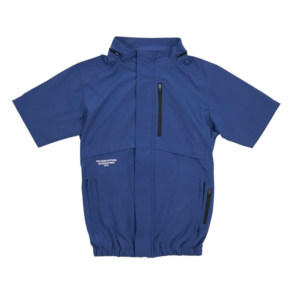 【2025年モデル】ウイザ WIZ'A サイドファン空調ウェアＰＲＯ　半袖　ブルーグレー, ブルーグレー, 4Lサイズ