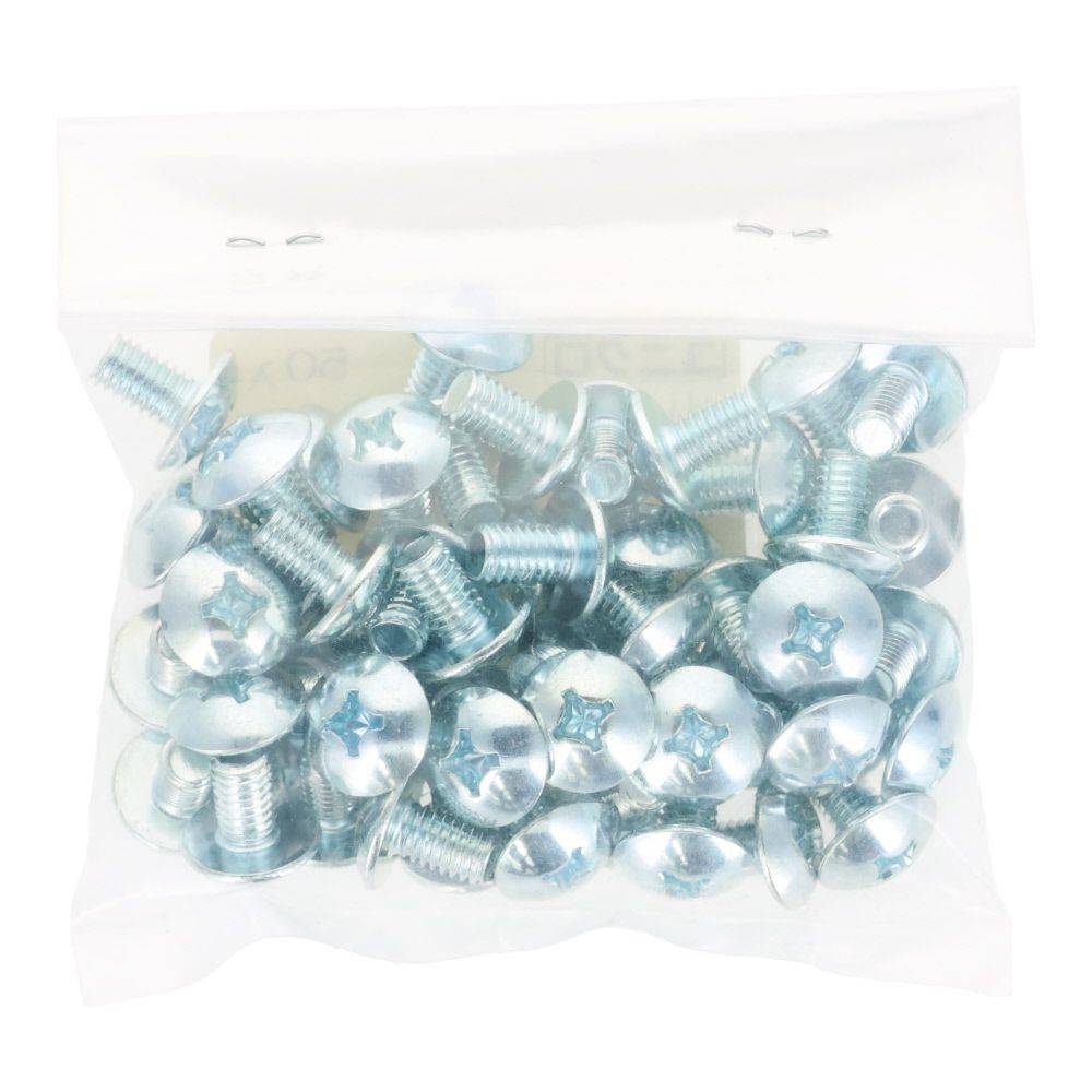 ユニクロ　小ねじ　トラス　Ｍ６&times;１０　５０個入り, 小ねじ, M6&times;10