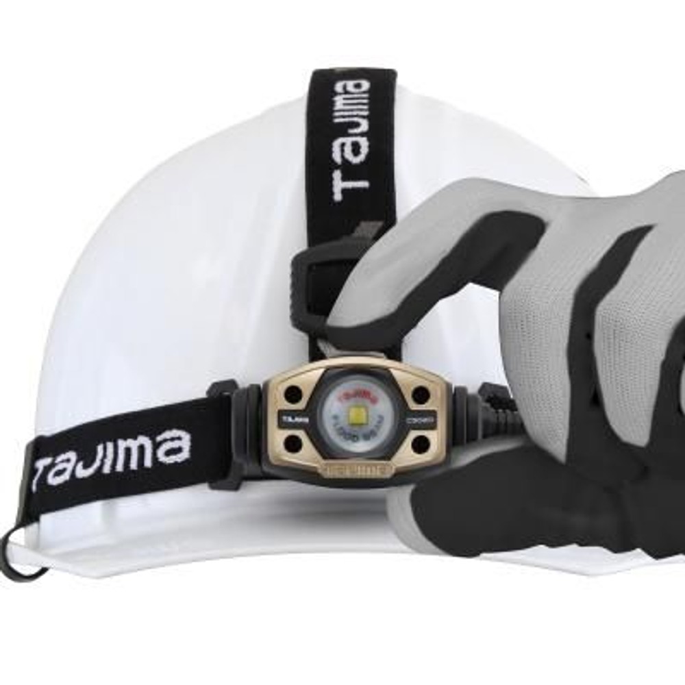 TAJIMA（タジマ） 　ヘッドライト CD 500lm フラッド照射 3718セット　LE-C502D-SP, ブラック, 500lm