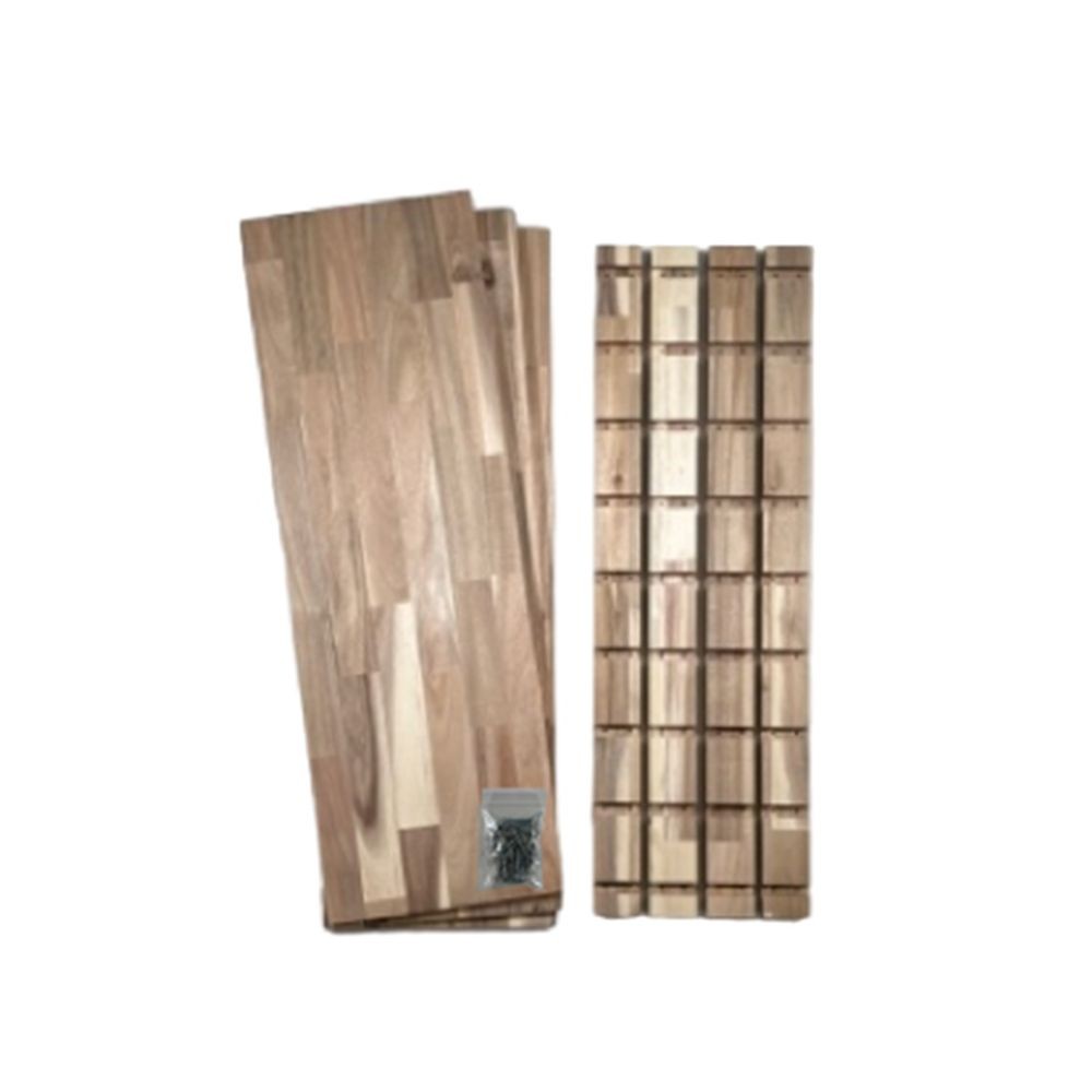 アカシア棚板3段ラックセット, ナチュラル(奥行200), 910&times;200mm