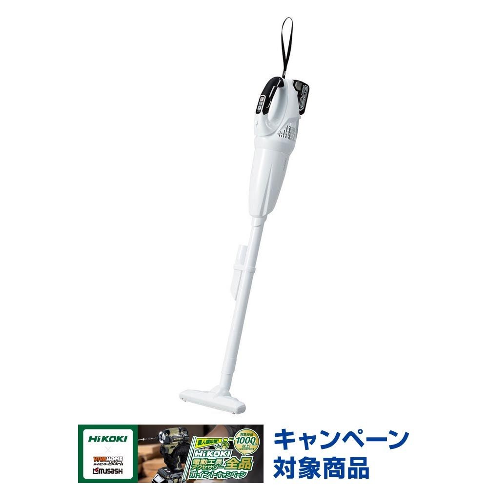 HiKOKI ハイコーキ コードレスクリーナー R14DB (NN) ※本体のみ, ホワイト, R14DB(NN)