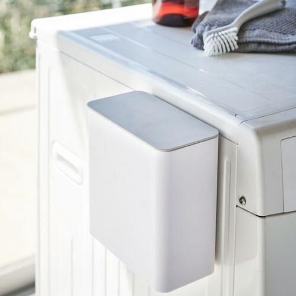 マグネット洗濯洗剤ボールストッカー　プレート　ホワイト, ホワイト, 約17×9.5×17cm