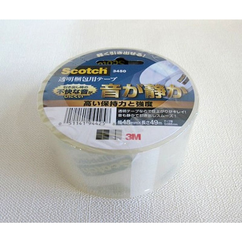3Ｍ　透明梱包用テープ　48ｍｍ×49ｍ, その他カラー１, その他サイズ１