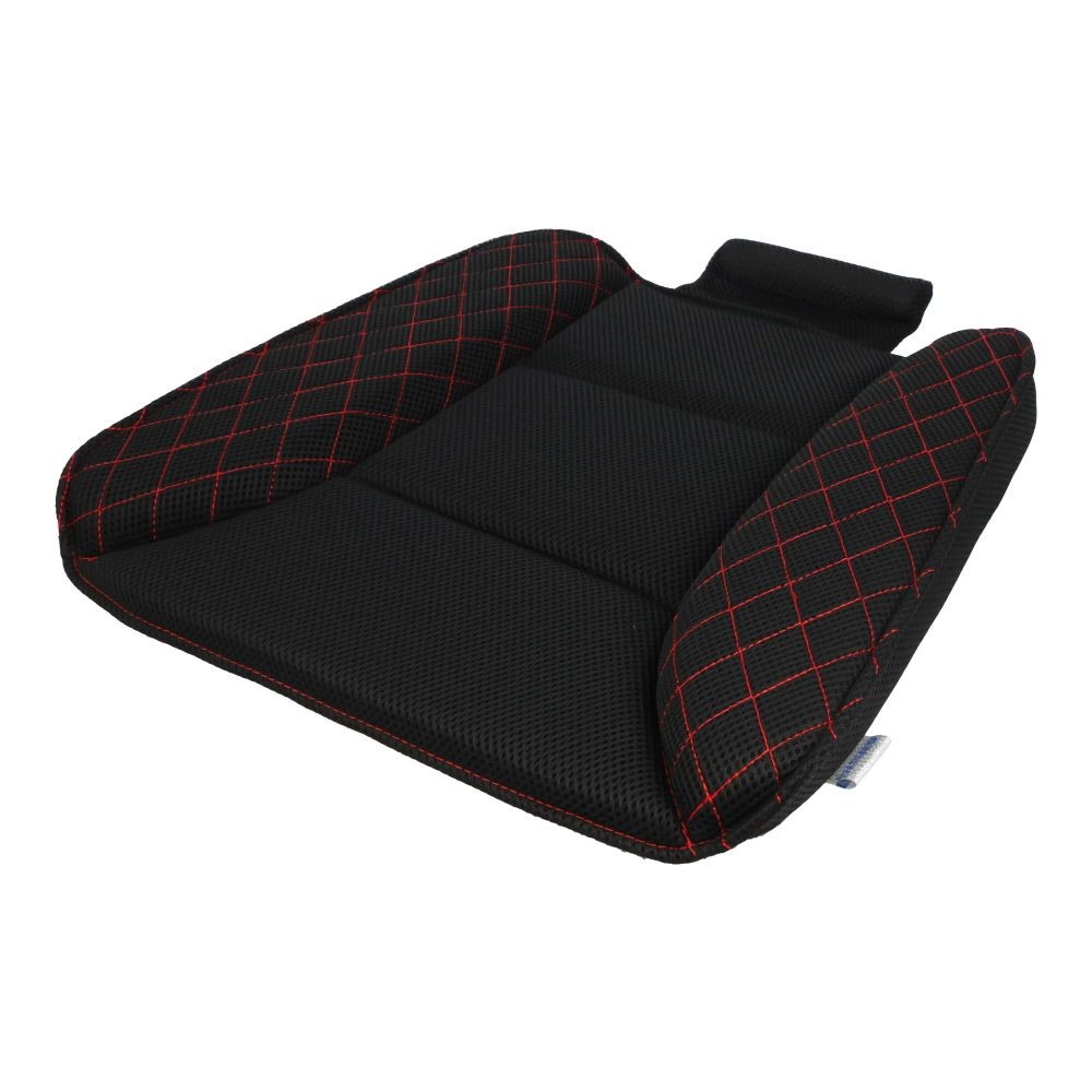 ＶＥＳＳＥＬ　キルトサポート　シングル　車用, 黒&times;赤, 45&times;45cm