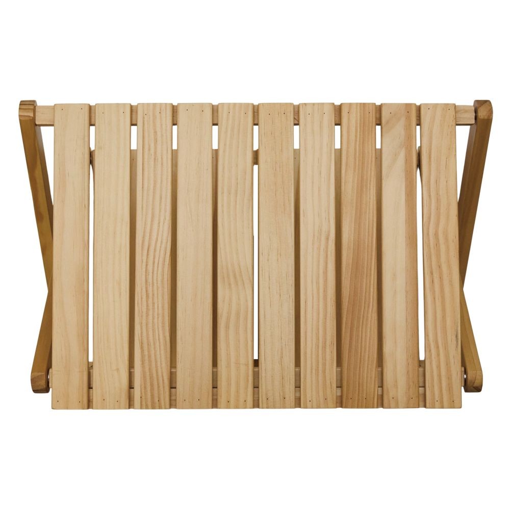 WIZ'A ウィザ　木製フォールディングラック　幅４６ｃｍ　２段, 天然木, 2段