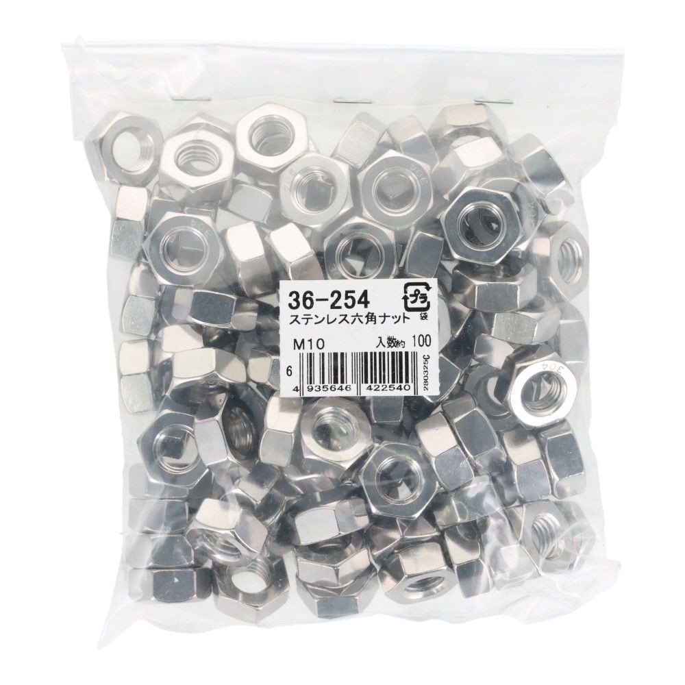 ＯＨＳＡＴＯ　ステンレス　六角ナット　Ｍ１０　１００個入, ステンレス, M10
