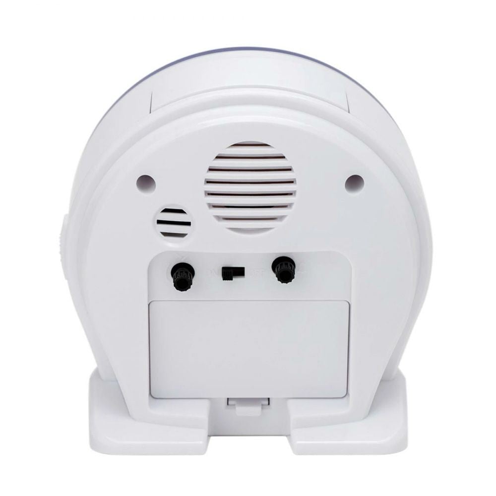 保土ヶ谷電子 フォルミア 目覚まし時計 HT-A031W-WH ホワイト, ホワイト, 幅120mm&times;奥行110mm&times;高さ65mm