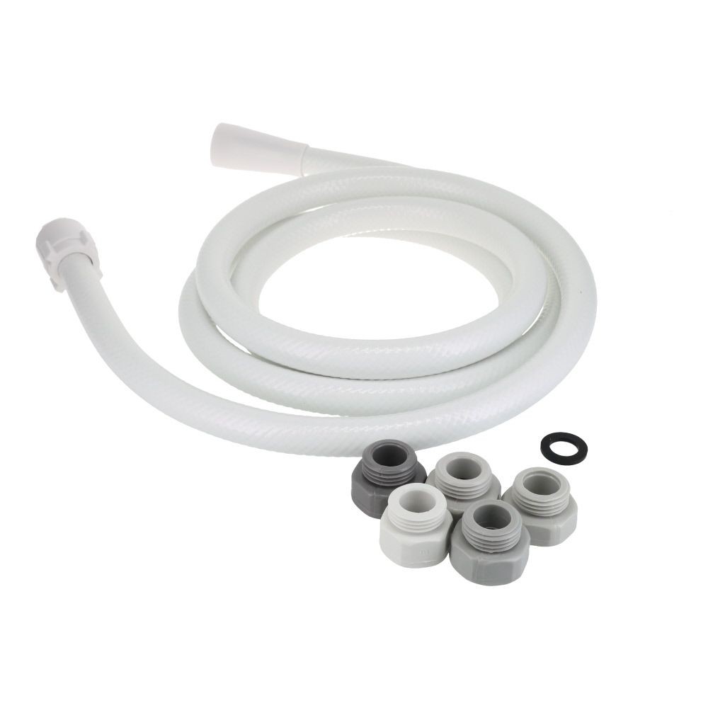 シャワーホース　約２ｍ　　ホワイト, ホワイト, 2m