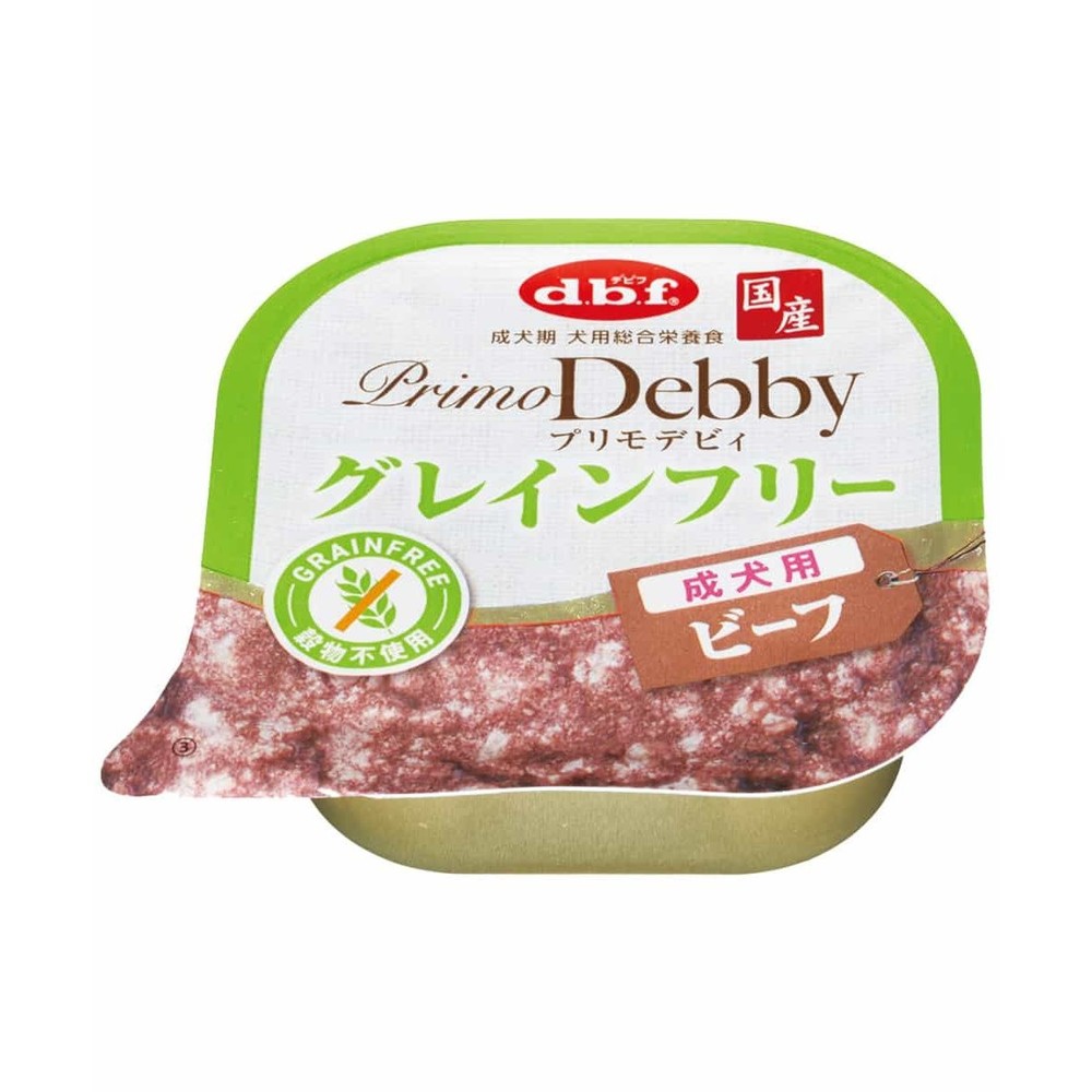 デビフペット プリモデビィ グレインフリー 成犬用 ビーフ 95g, 成犬用 ビーフ, 95g