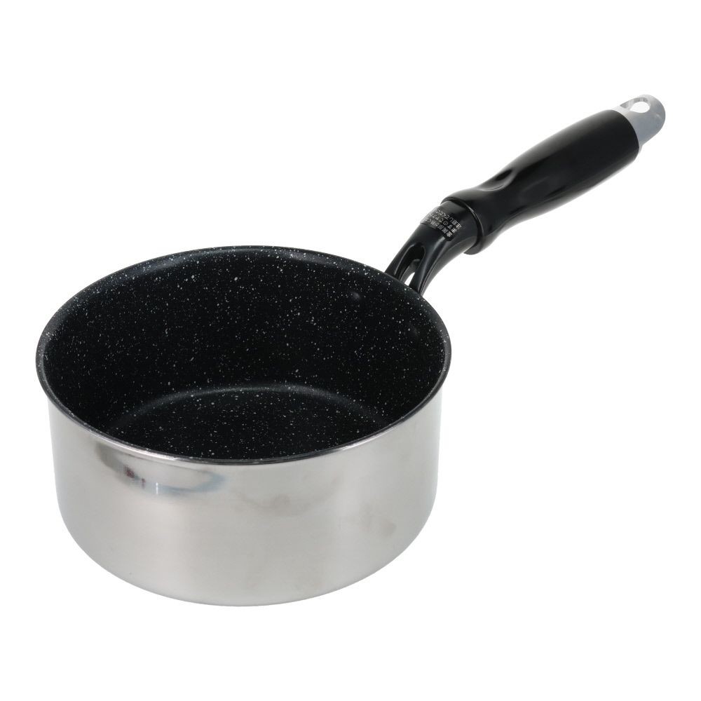 ウィザ WIZ'A　少量調理に適したＩＨ対応ミルクパン１４ｃｍ, シルバー, 14cm