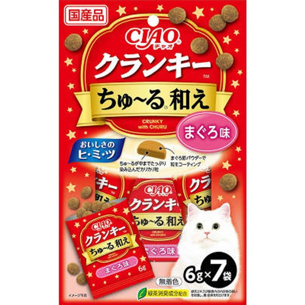 いなば クランキ―ちゅ〜る和えまぐろ味６ｇｘ７袋, まぐろ, 6g×7袋