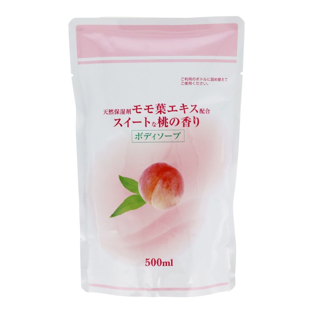 スイートな桃の香りのボディーソープ詰替　５００ｍｌ, 桃の香り, 500ml
