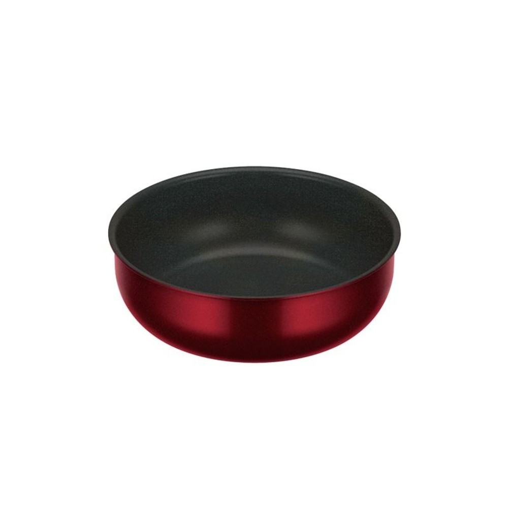 サーモス　ＩＨ着脱式炒め鍋 ＫＶＤー０２４Ｄ ＤＲ, ディープレッド, 24cm深型