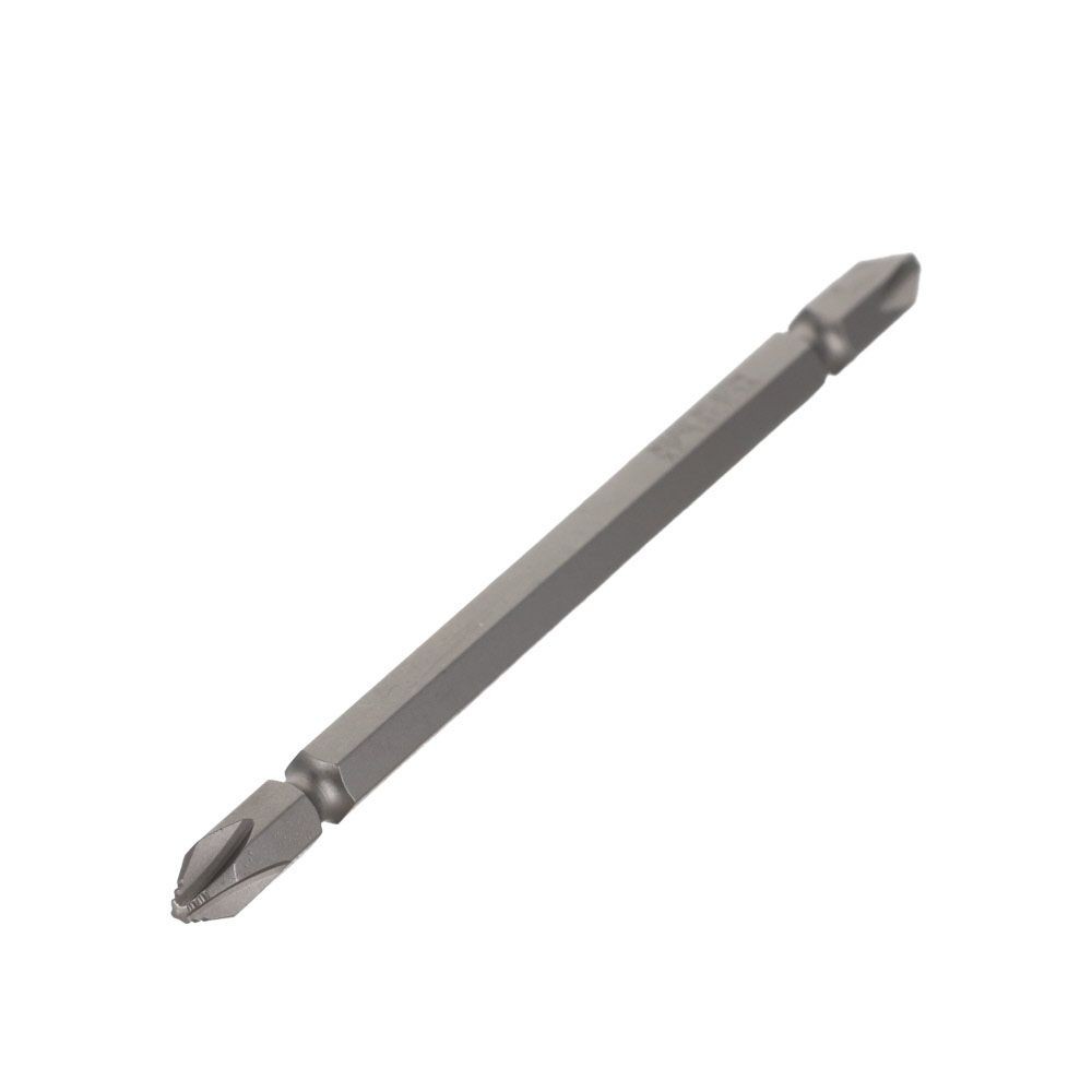 VESSEL ナメないビット（両頭） ＋2&times;110mm 2本組 DZ142110, シルバー, (＋)2&times;110mm