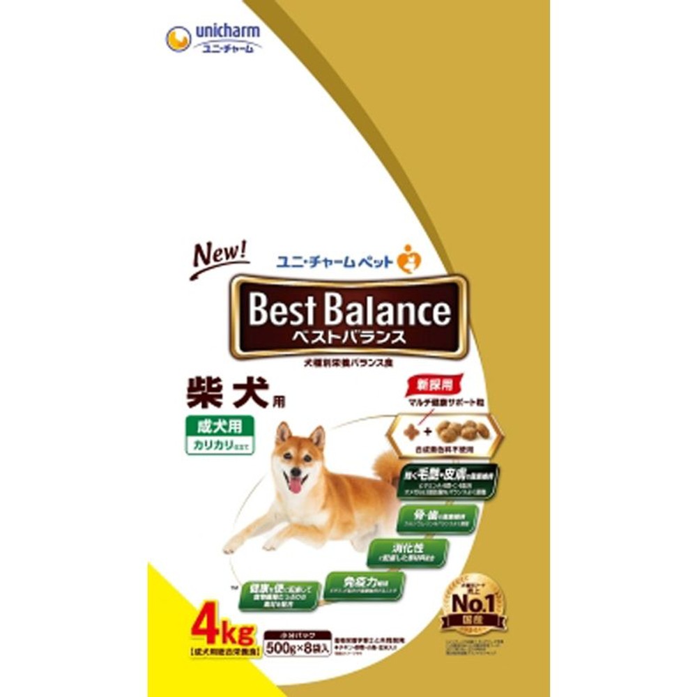 ユニチャーム　ベストバランス　柴犬　4ｋｇ, 芝犬用, 4.0kg
