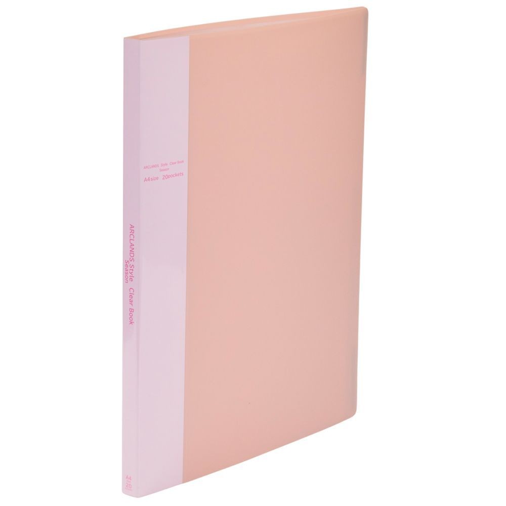 ウィザ WIZ'A ＳクリアブックＡ4サイズ 20ポケット, ピンク, 20ポケット