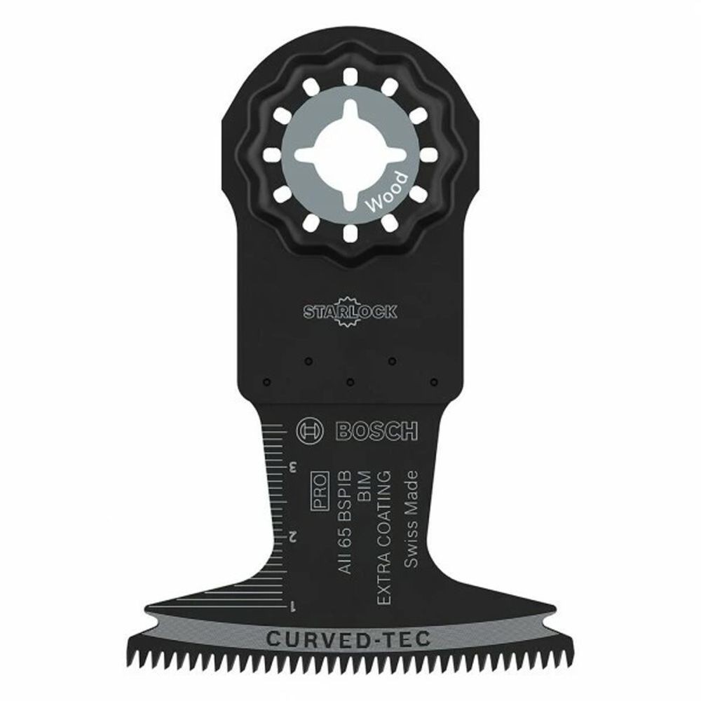 ボッシュ 堅木コンパネ用ブレード AII65BSPIB, ブラック, 刃幅65mm&times;刃長40mm