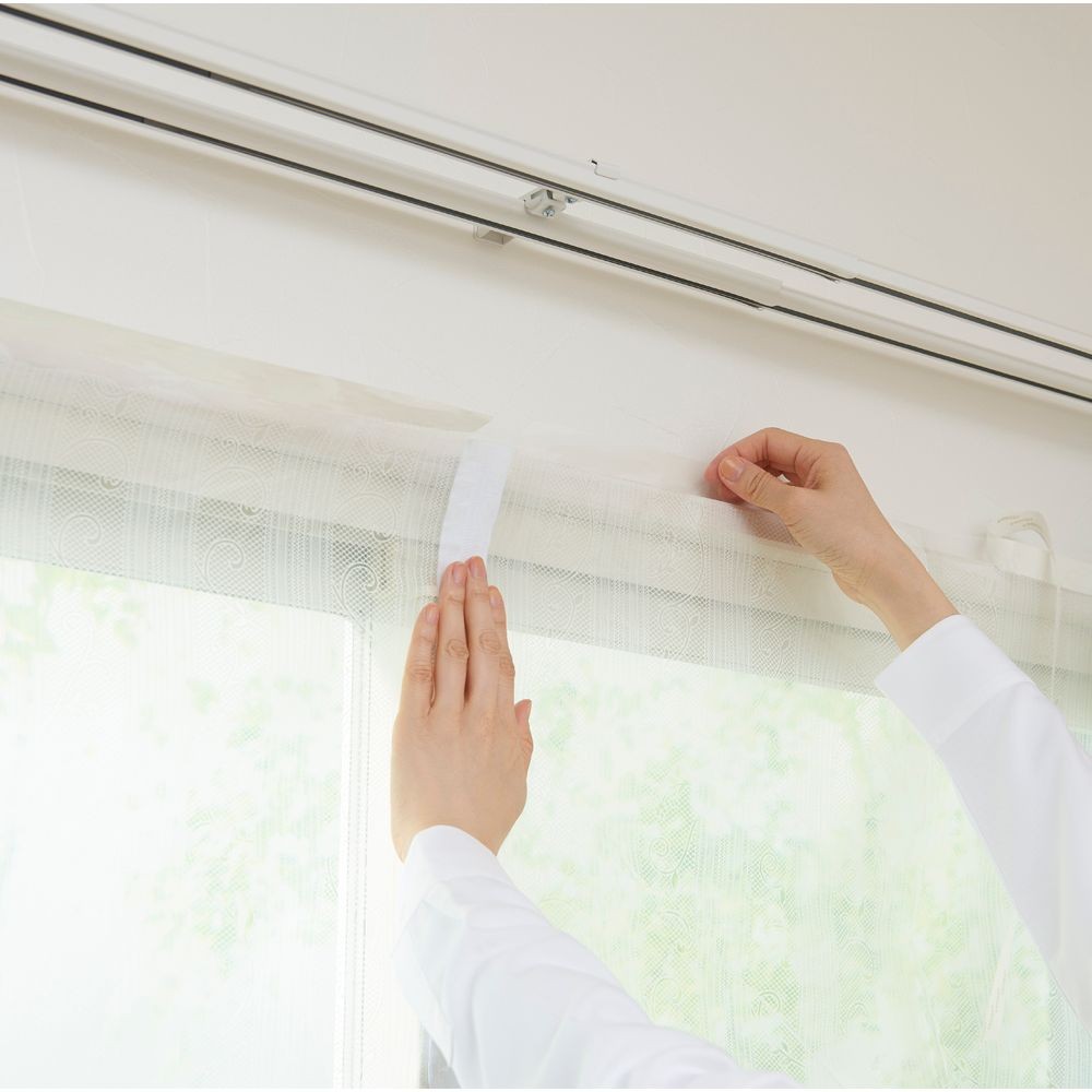 窓まるごと冷気ガードシート　ラインレース　２００ｘ２２５ｃｍ, ラインレース, 200×225cm