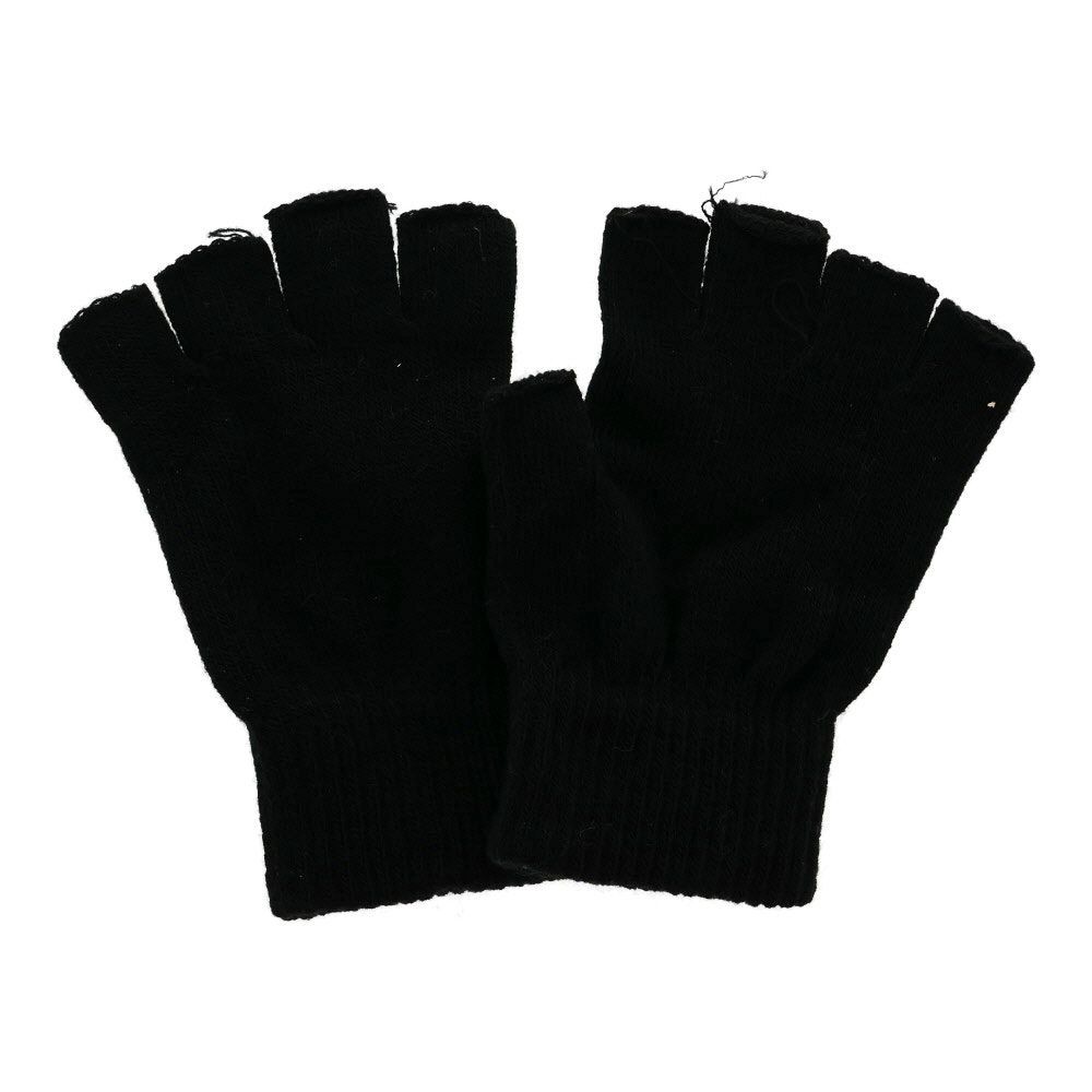 のび〜るカラー軍手　指なしタイプ, 赤, フリーサイズ