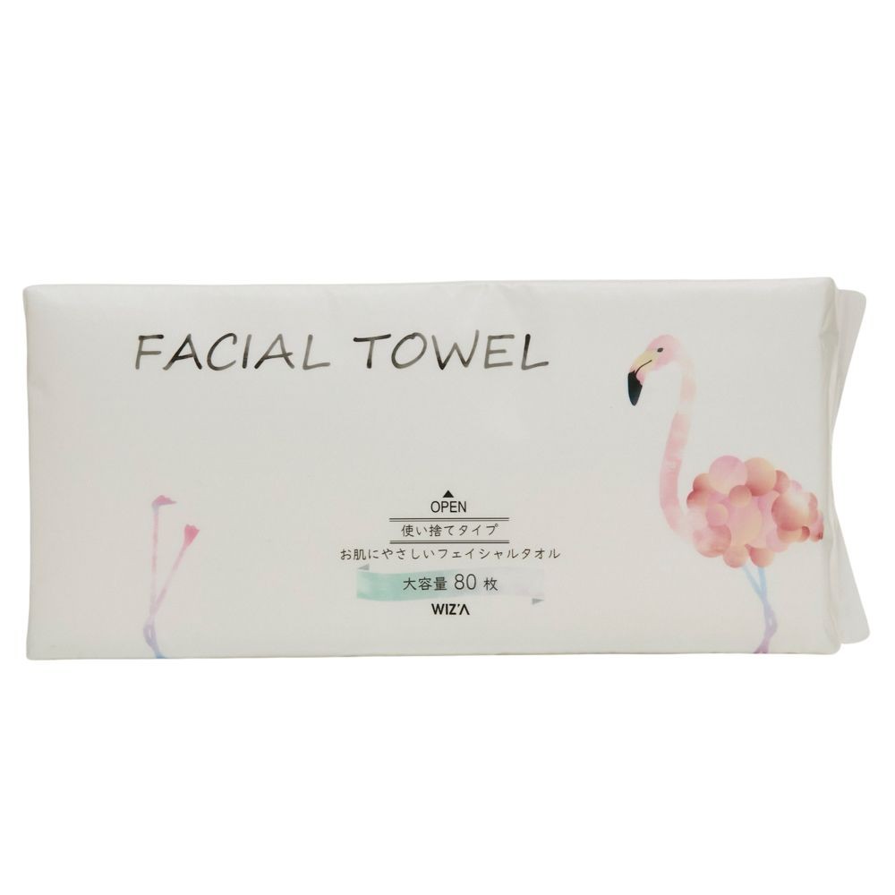 フェイシャルタオル８０枚入, フェイシャルタオル, 80枚
