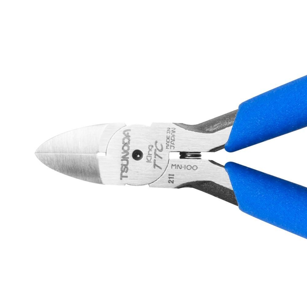 ツノダ（Tsunoda） プチニッパー　１００ｍｍ　バネ付 MN-100, ブルー, 100mm