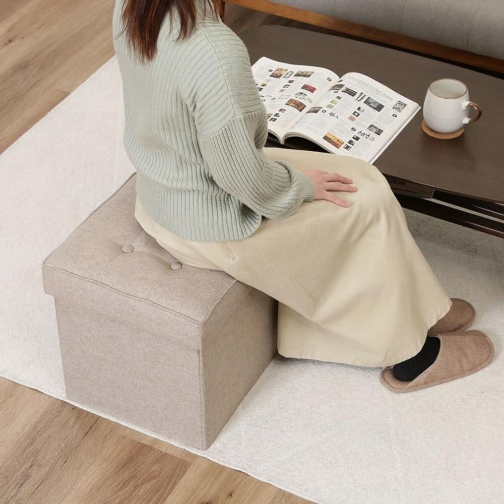 不二貿易  ディノ　ボックススツール　Ｗ38 【メーカー直送・代引不可】, ブラウン, 38cm幅