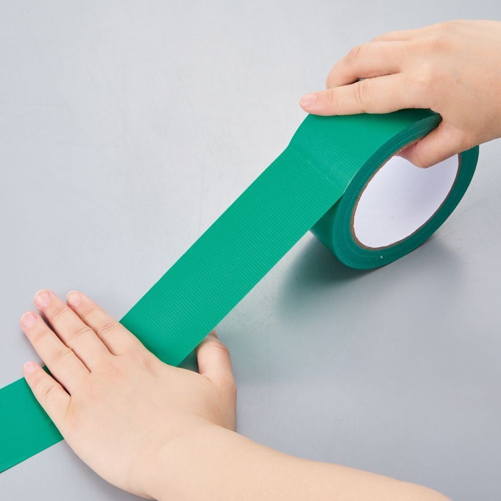 WIZ'A ウィザ　梱包用カラー布テープ緑（約）幅50mm&times;長さ25m, 緑, 50mm&times;25m