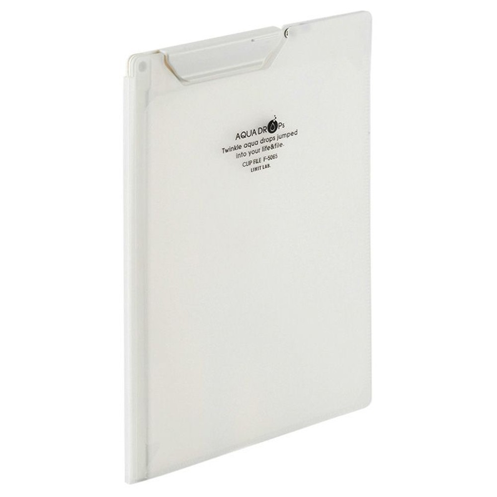 リヒト　クリップファイルＡ5　ニュウハク　Ｆ5065ー1, 乳白, A5サイズ