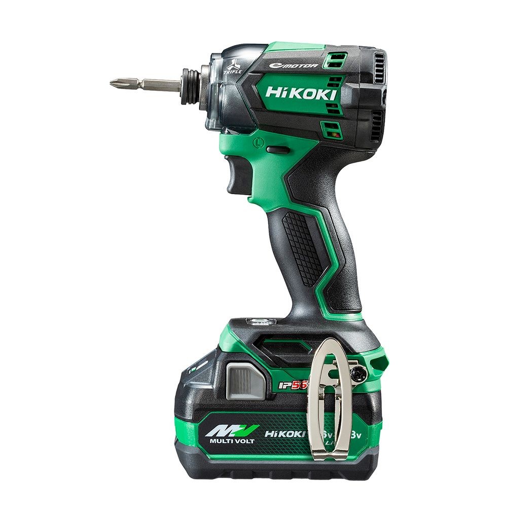 ハイコーキ　HIKOKI １８ＶインパクトＤＶ（蓄電池２個、充電器付き） WH18DC (2XP), グリーン, WH18DC (2XP)