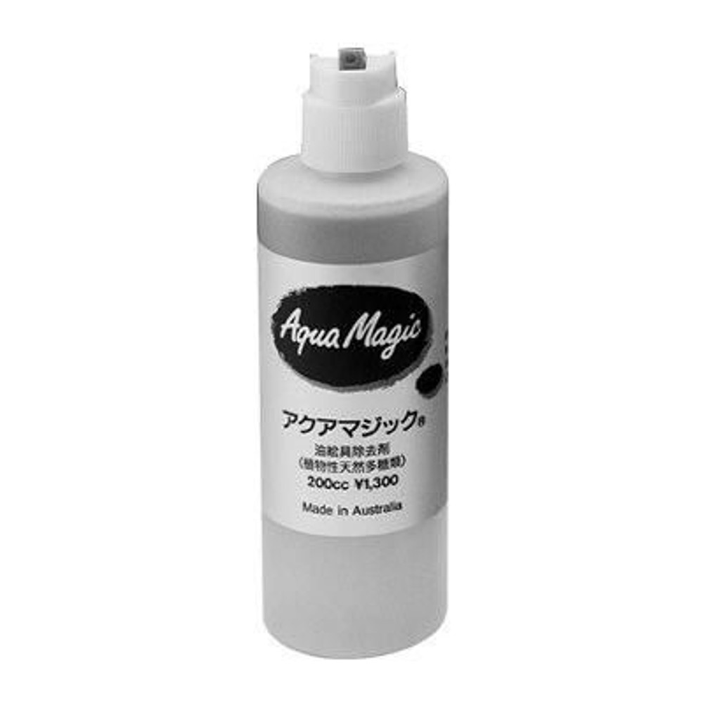 丸善美術商事 油絵具除去剤 アクアマジック（植物性天然多糖類）  200ｃｃ, 油絵具除去剤 アクアマジック, （植物性天然多糖類  200ｃｃ