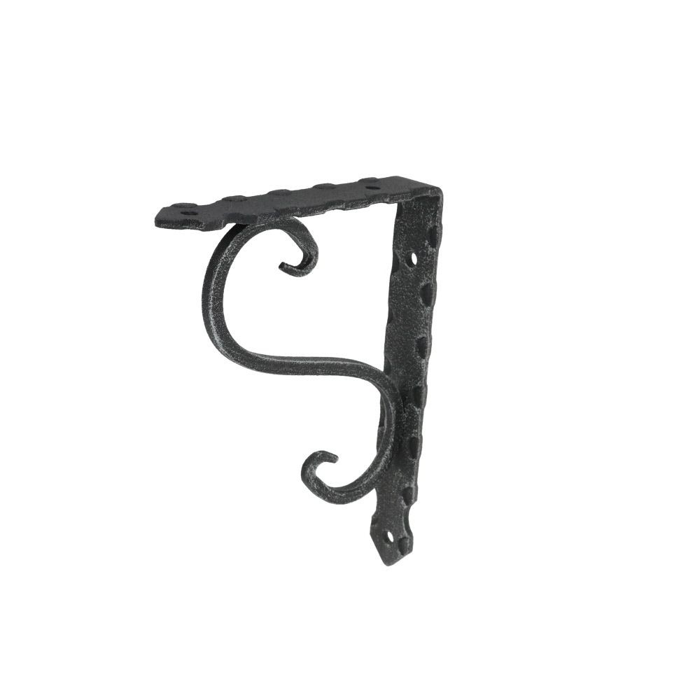 ＫＧＹ　鍛冶屋の棚受　１１５&times;１５０ｍｍ　黒, ブラック, 115&times;150mm