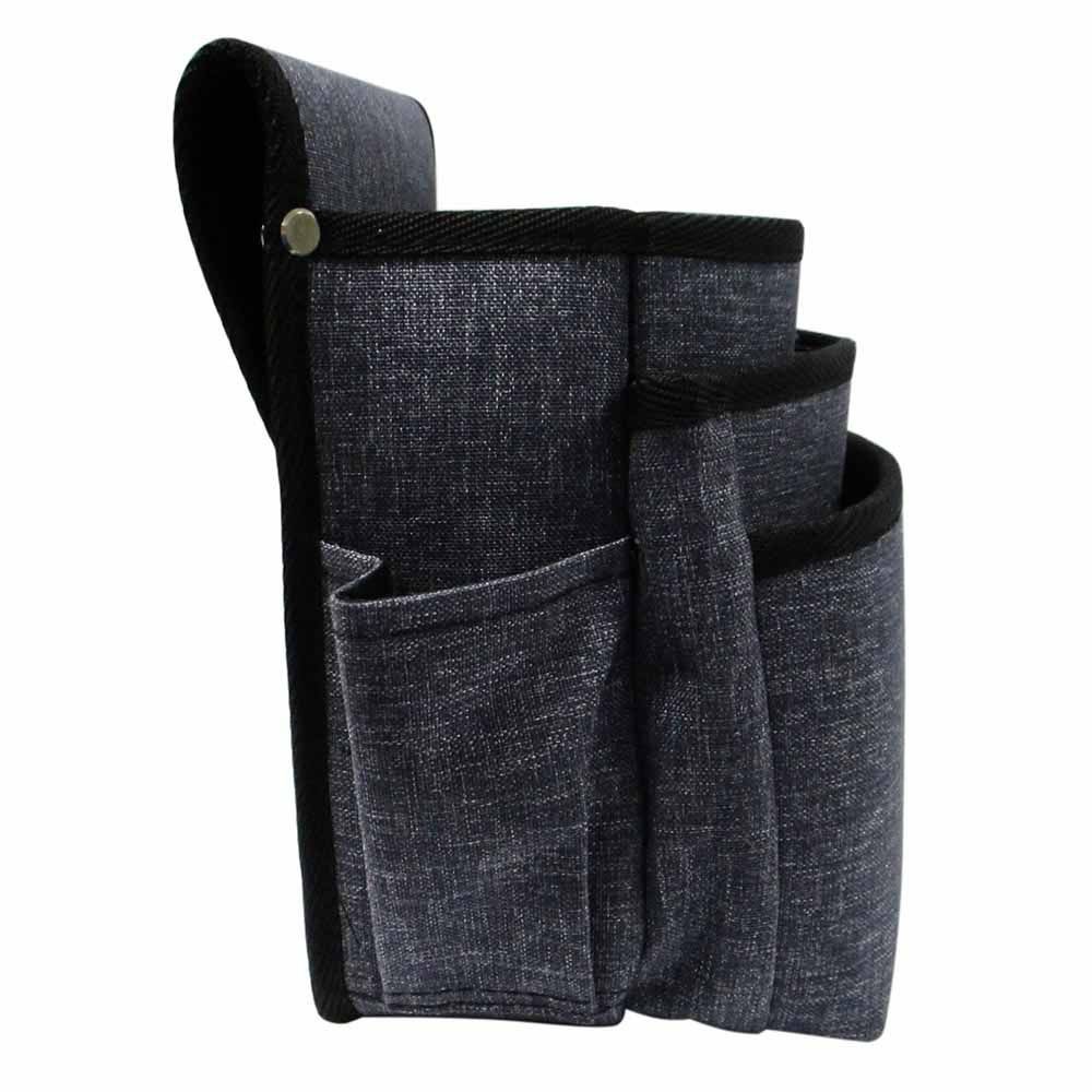 WIZ'A ウィザ 腰袋3段 WZB-004BL, ブラック, 3段