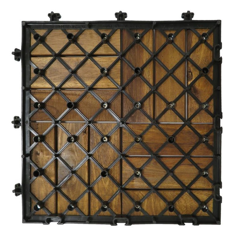 ジョイント式ウッドパネル　クロス（アカシア）, クロス（アカシア）, 1枚