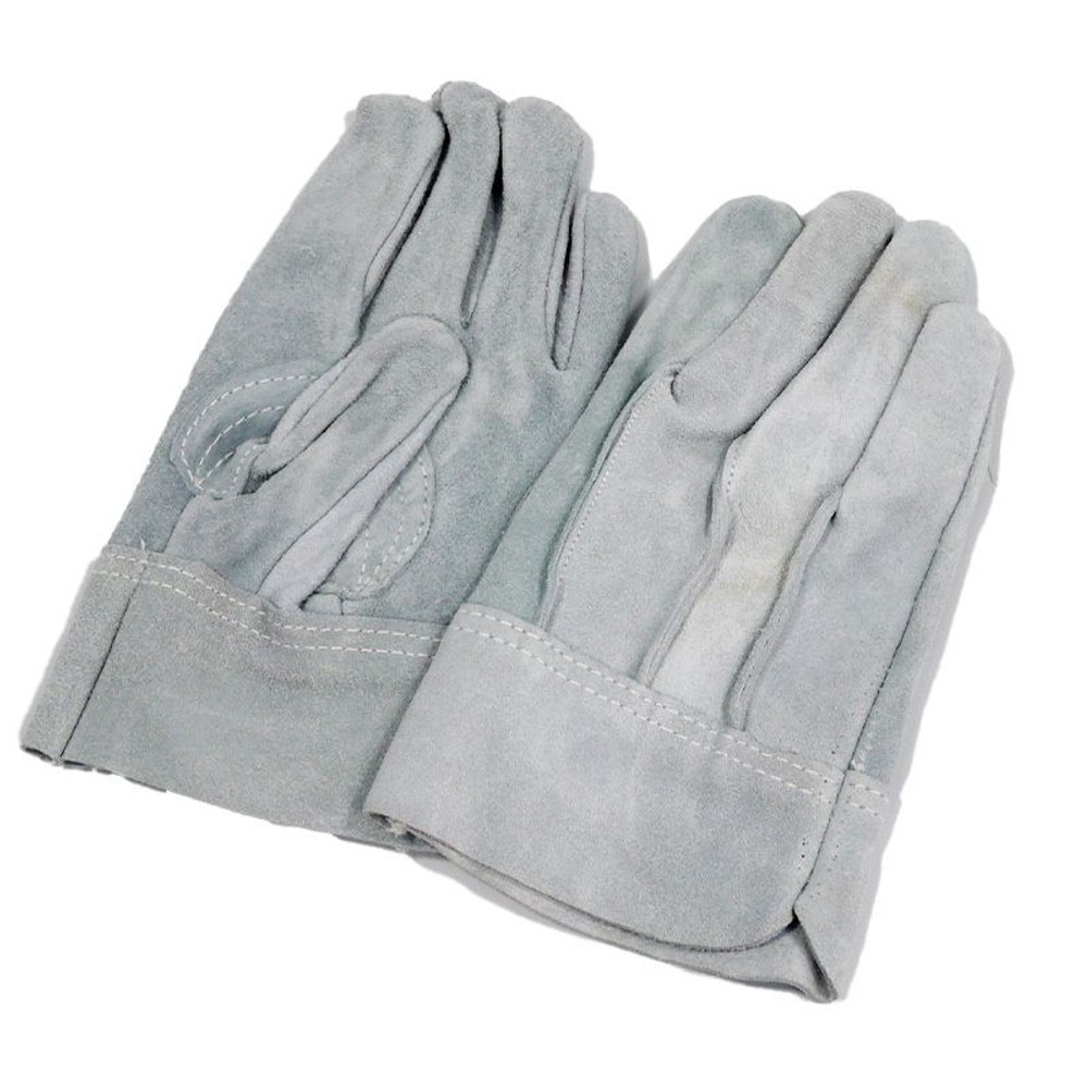 牛床革背縫い手袋 , グレー1双, 1双組