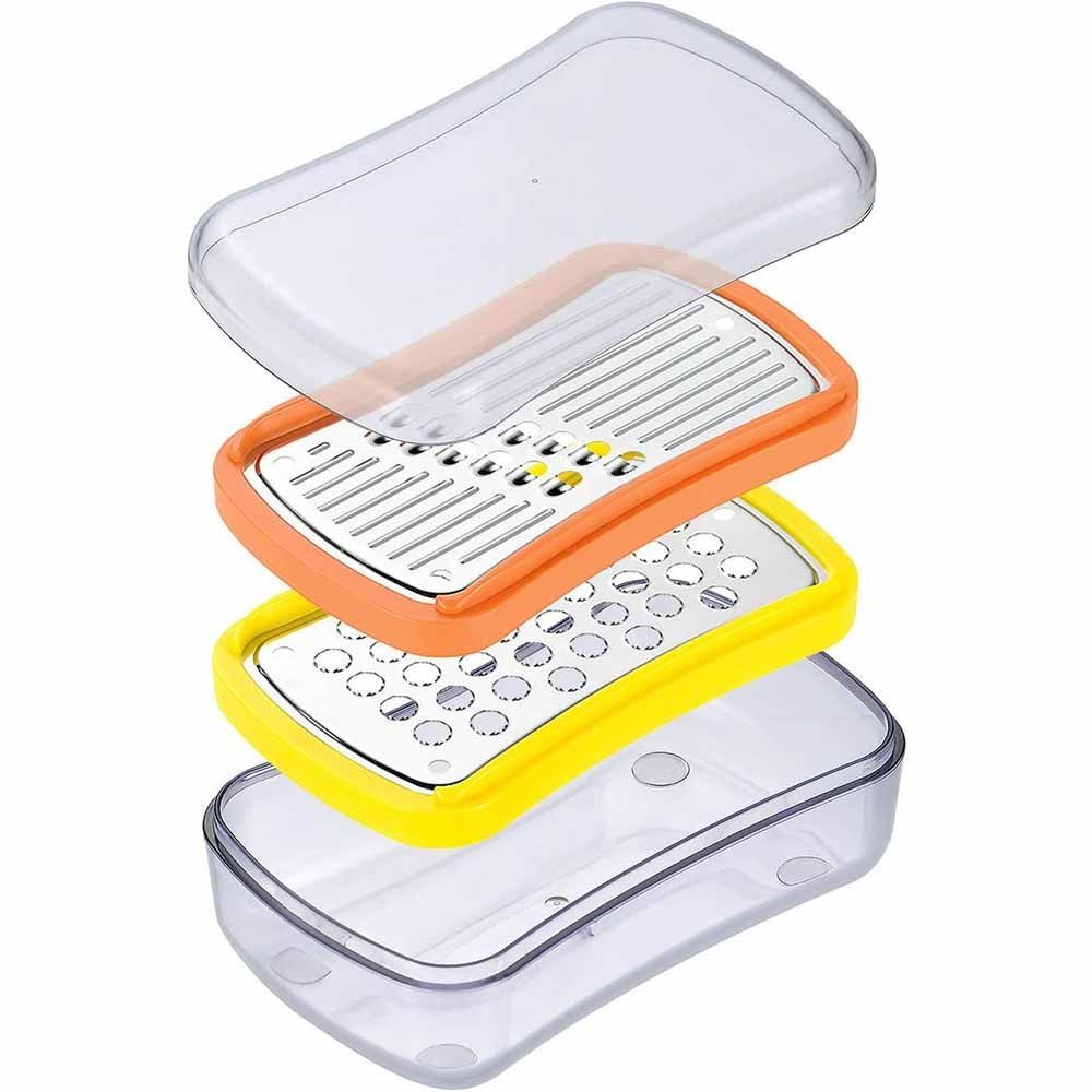 下村工業 フルベジ 手のひらサイズ調理器 千切り おろし FV-642, オレンジ＋イエロー, FV-642