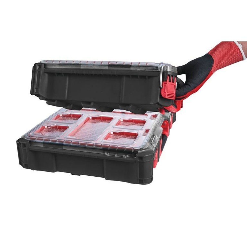 【数量限定】 milwaukee PACKOUT ロープロファイルオーガナイザー ブラック Sサイズ, 黒, Sサイズ
