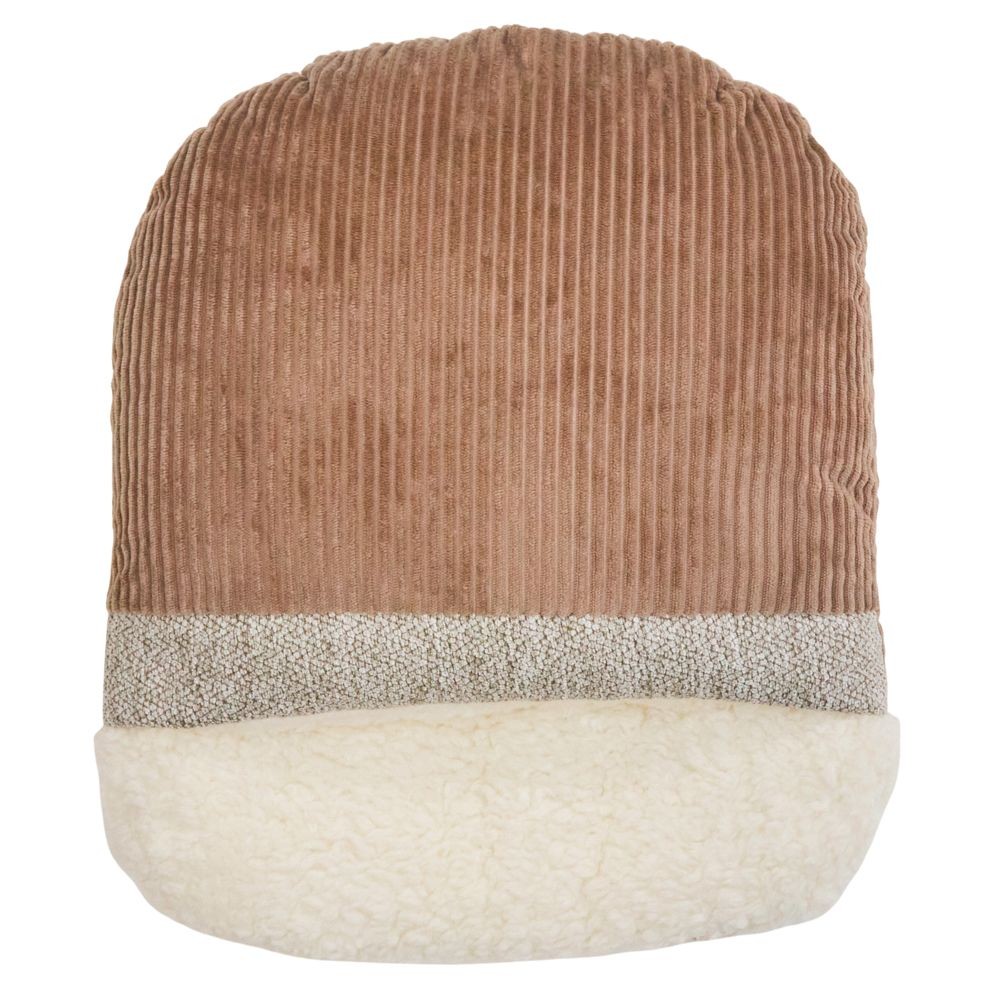 WIZ'A　ウィザ　断熱シート入あったか足ポカクッション３５Ｘ４０ＢＲ, ブラウン, 35&times;40cm