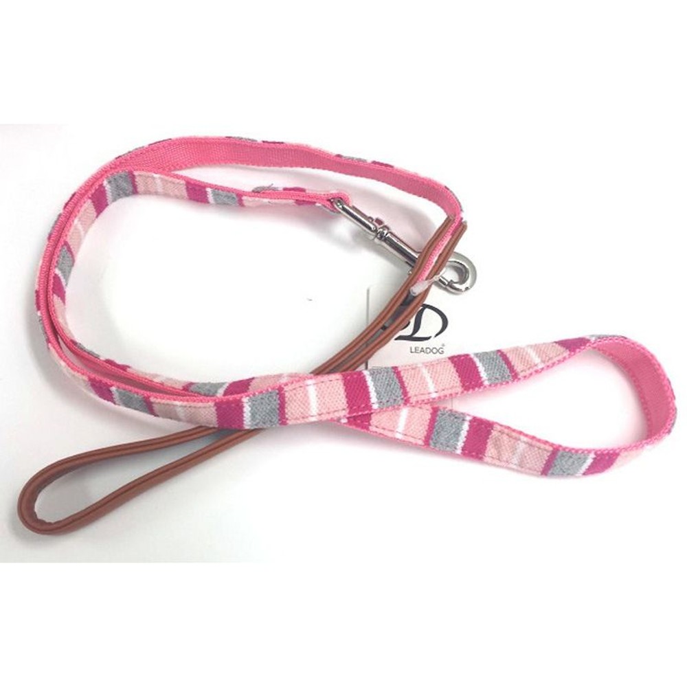リードッグ　パステルボーダーリード, ピンク, Sサイズ