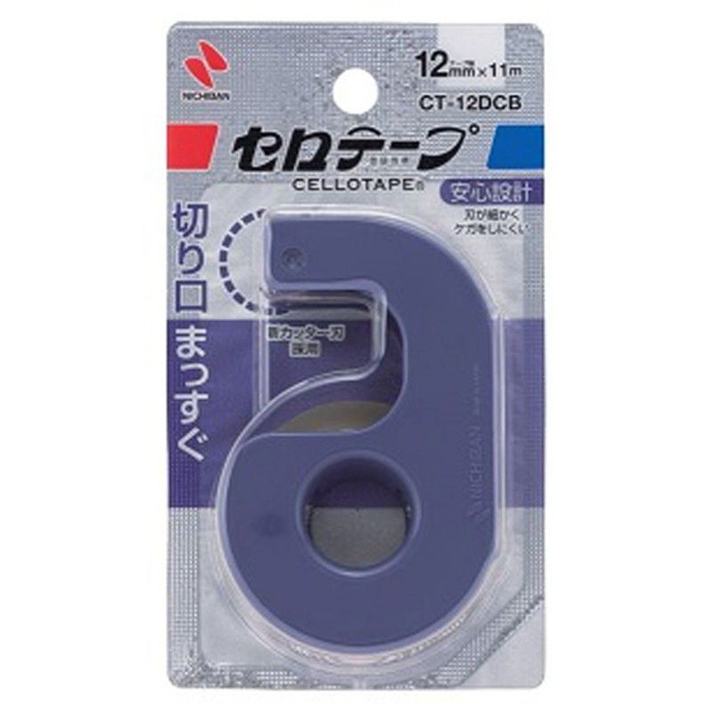 ニチバン　セロテープ小巻　まっすぐ切れるタイプ, ブルー, 12mm×11m