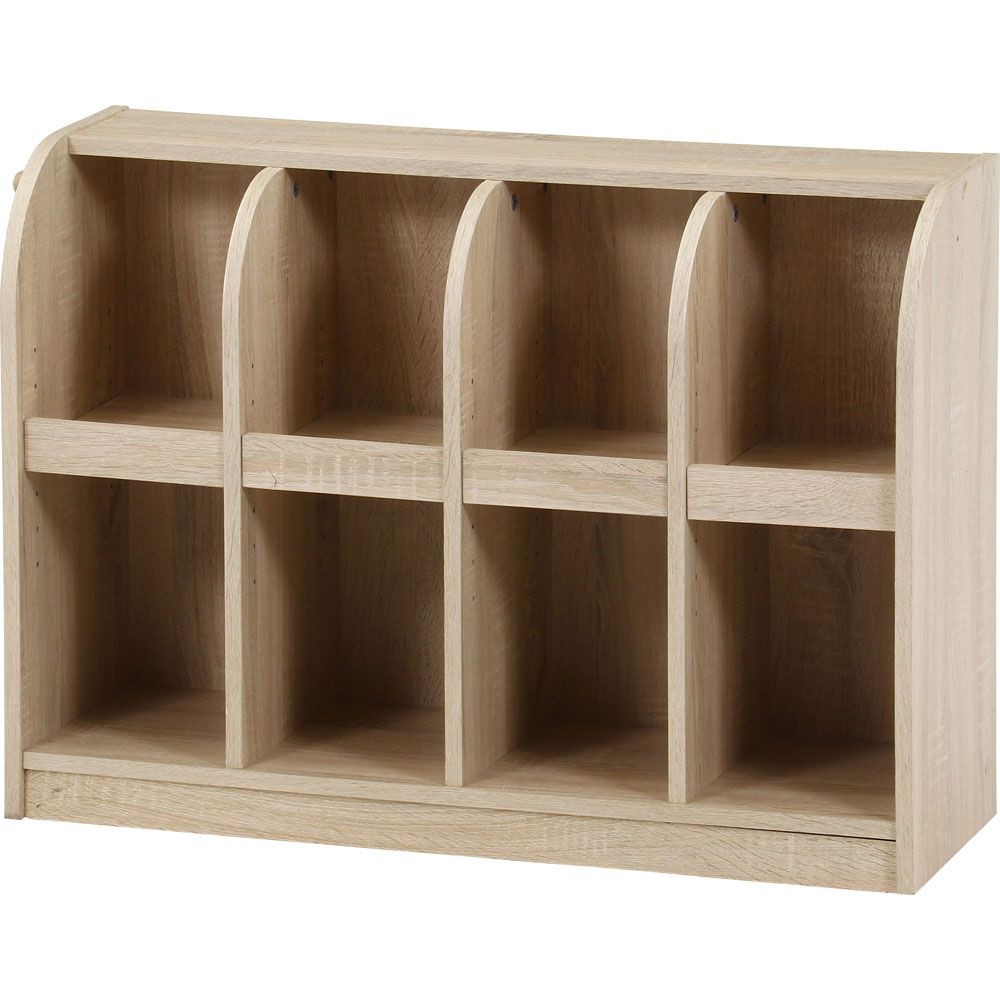 不二貿易 キッズブックラック　オーク【メーカー直送・代引不可】, オーク, 幅865mm&times;奥行298mm&times;高さ600mm